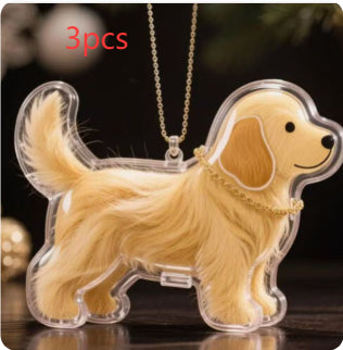 Dog Fur Storage Pendant Keychain